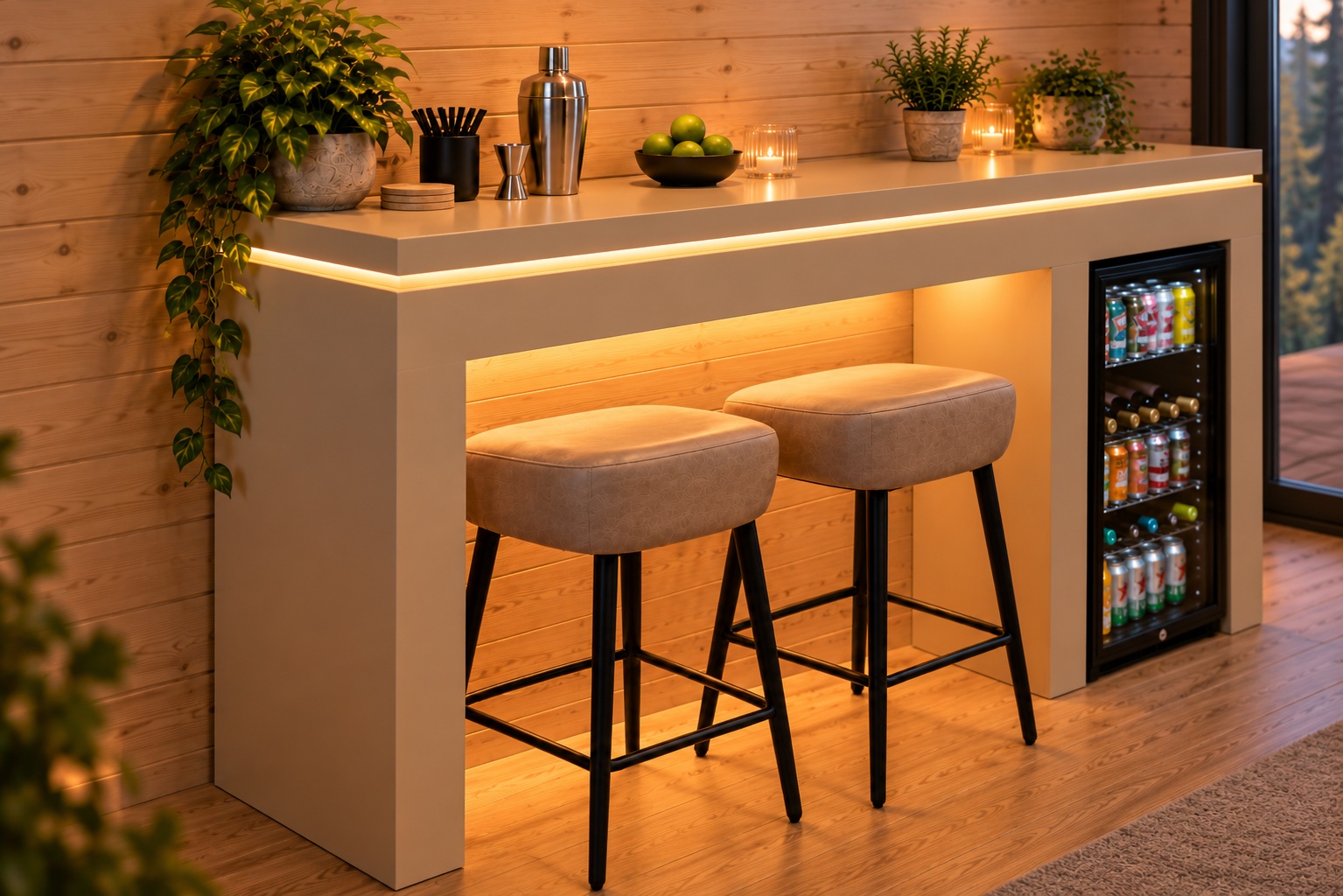 Illustrative Tekden bar render: One consistent colour across the whole bar.