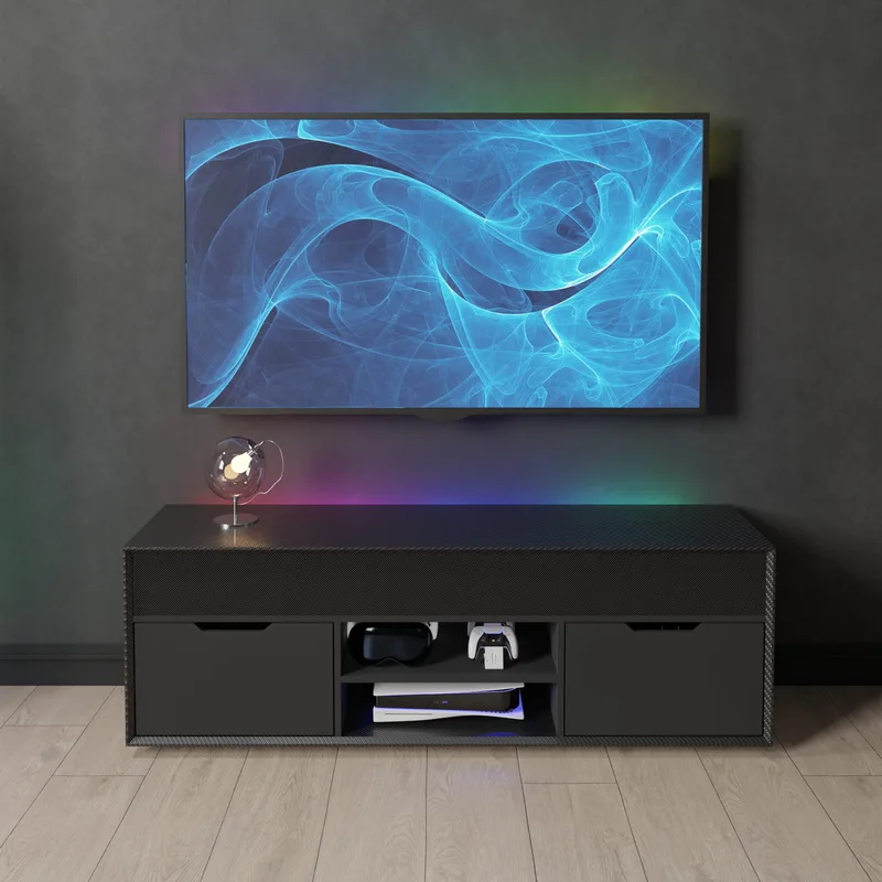 Shadow TV Unit with Built in Speakers Front