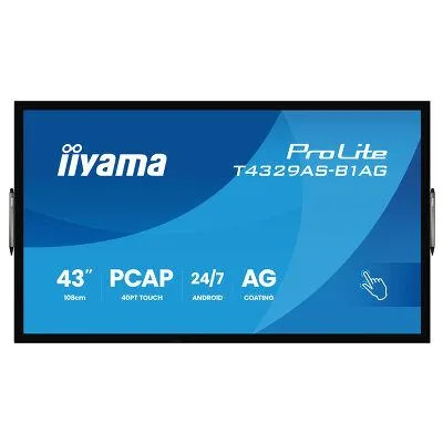 iiyama 43 ProLite T4329AS-B1AG Front View 
