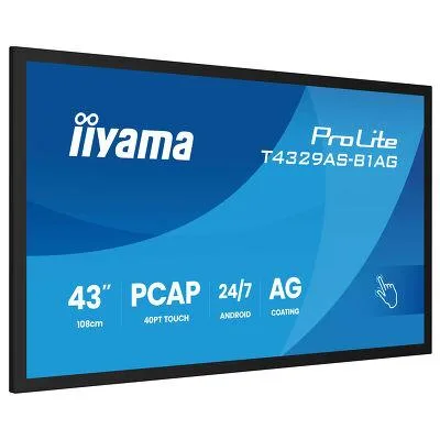 iiyama 43 ProLite T4329AS-B1AG Close Up from angle