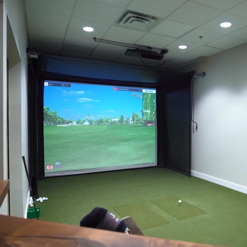 SportScreen Vanish 13H Golf Simulator Enclosure Lifestyle