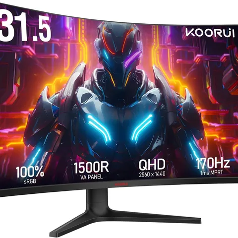 Koorui GA01 32" 1500R 144Hz 1ms 2K Curved Gaming Monitor – Koorui 32 inch monitor