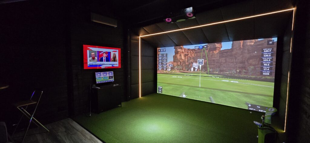 Tekden The Birdie Golf Simulator Room inside
