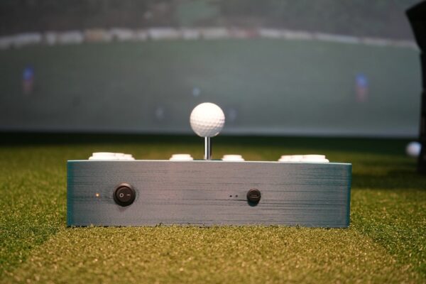 GSPro control box available in multiple colors for golf simulator setup customization