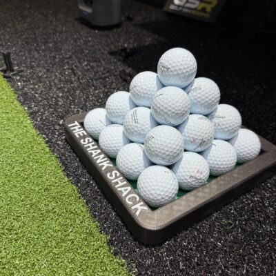 Pyramid ball tray with custom branding available (holds 30 balls)