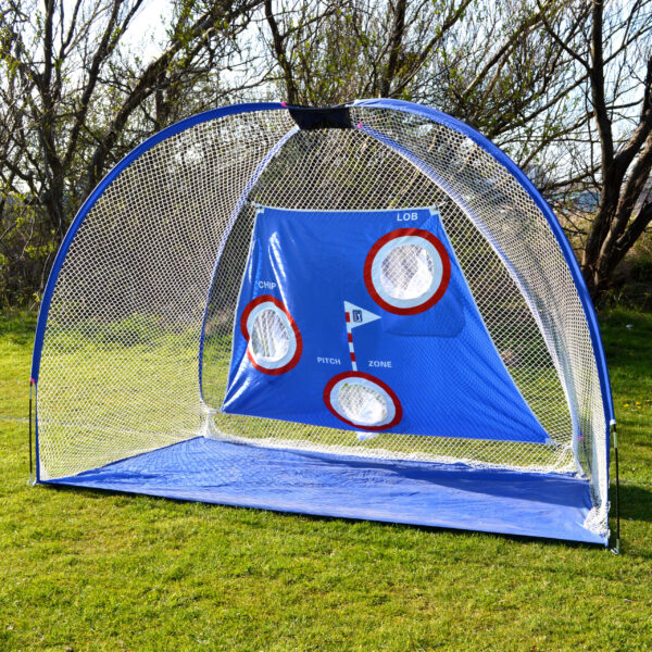Best golf practice net setup in home garage for indoor golf training