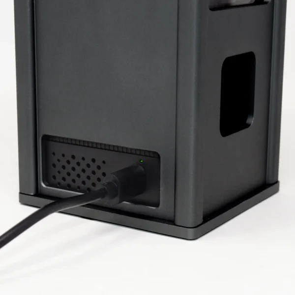 Open top design of Square Golf metal protective case allowing button and sensor access