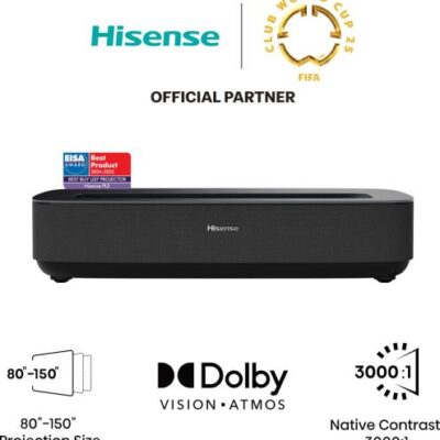 Hisense PL2TUK ultra short throw projector X-Fusion laser technology 2700 lumens 4K smart cinema