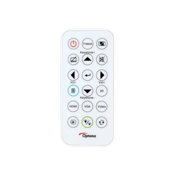Portable projector displaying golf simulator screen with 3700 lumens brightness