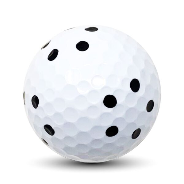 Square Golf 2-piece dotted practice golf balls showing construction and durability features