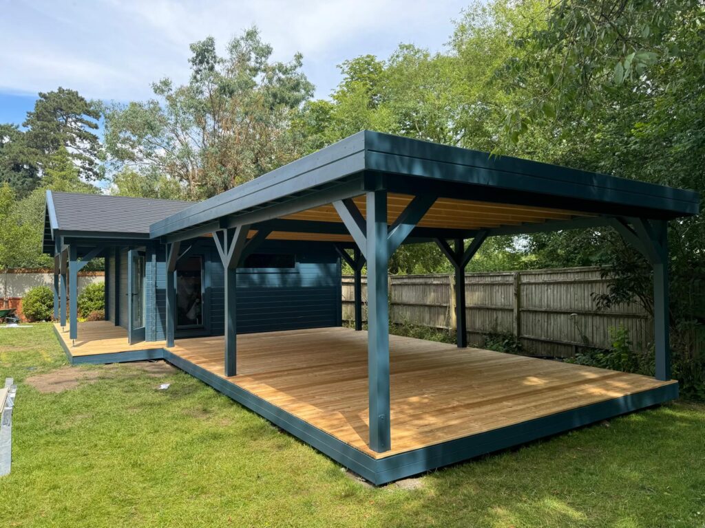 Bespoke build with dark timber cladding