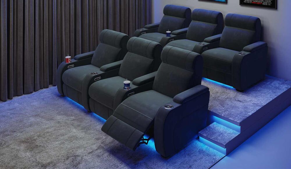 Paramount + 3 Cinema Seats - Home Cinema Seating - Image 2