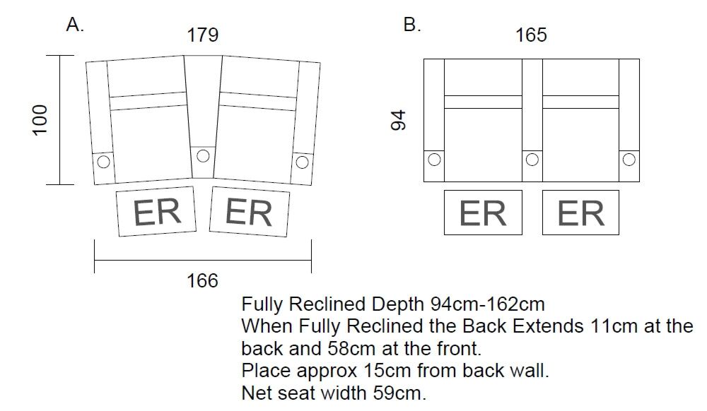 Paramount + 2 Cinema Seats - Home Cinema Seating - Image 4