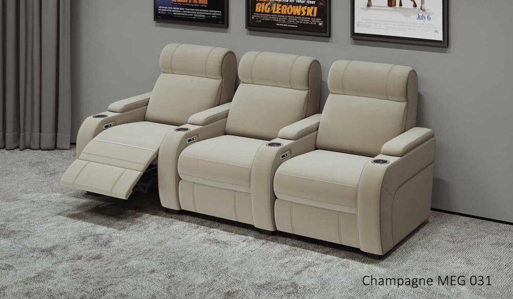 Paramount + 3 Cinema Seats - Home Cinema Seating - Image 8