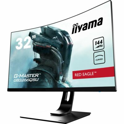 iiyama G-Master GB3266QSU-B1 32" 144Hz 1ms 1800R Height Adjustable Curved Gaming Monitor