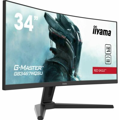 iiyama G-Master GB3467WQSU-B1 Red Eagle 34" 1500R 165Hz Ultra-Wide Curved Gaming Monitor