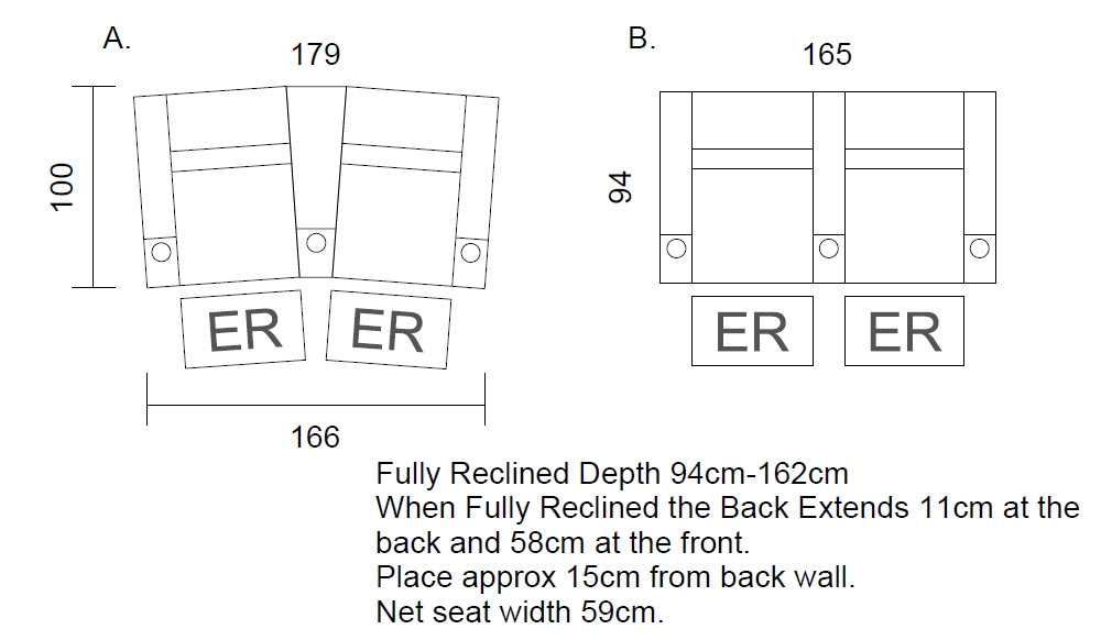 Paramount + 2 Cinema Seats - Home Cinema Seating - Image 4