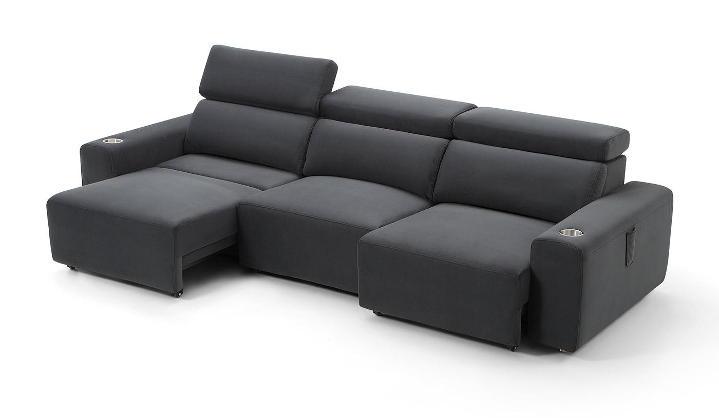 Motion Cinema Sofa Bed - One Chaise Open