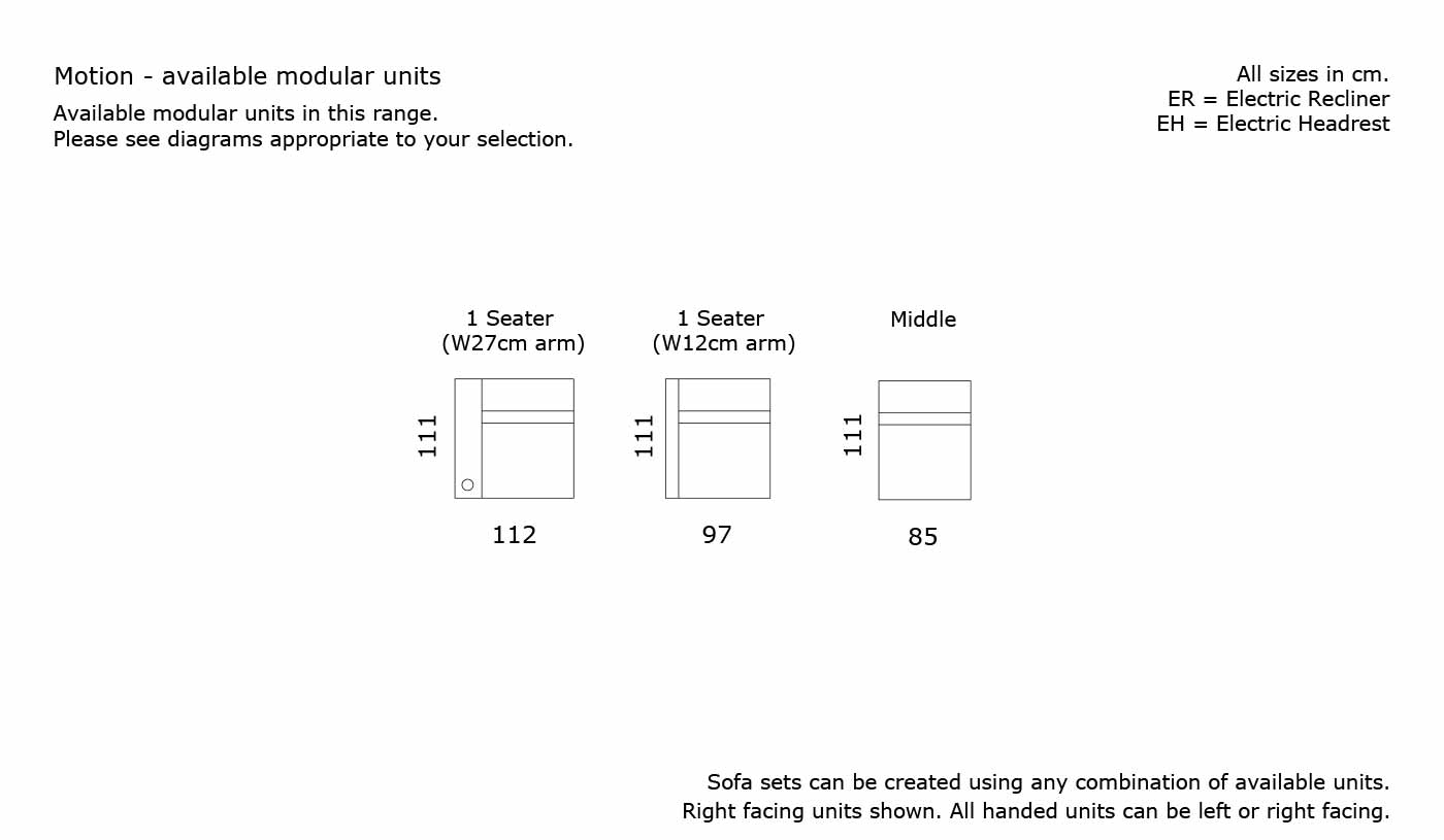 Motion Cinema Sofa Bed - Modular Units