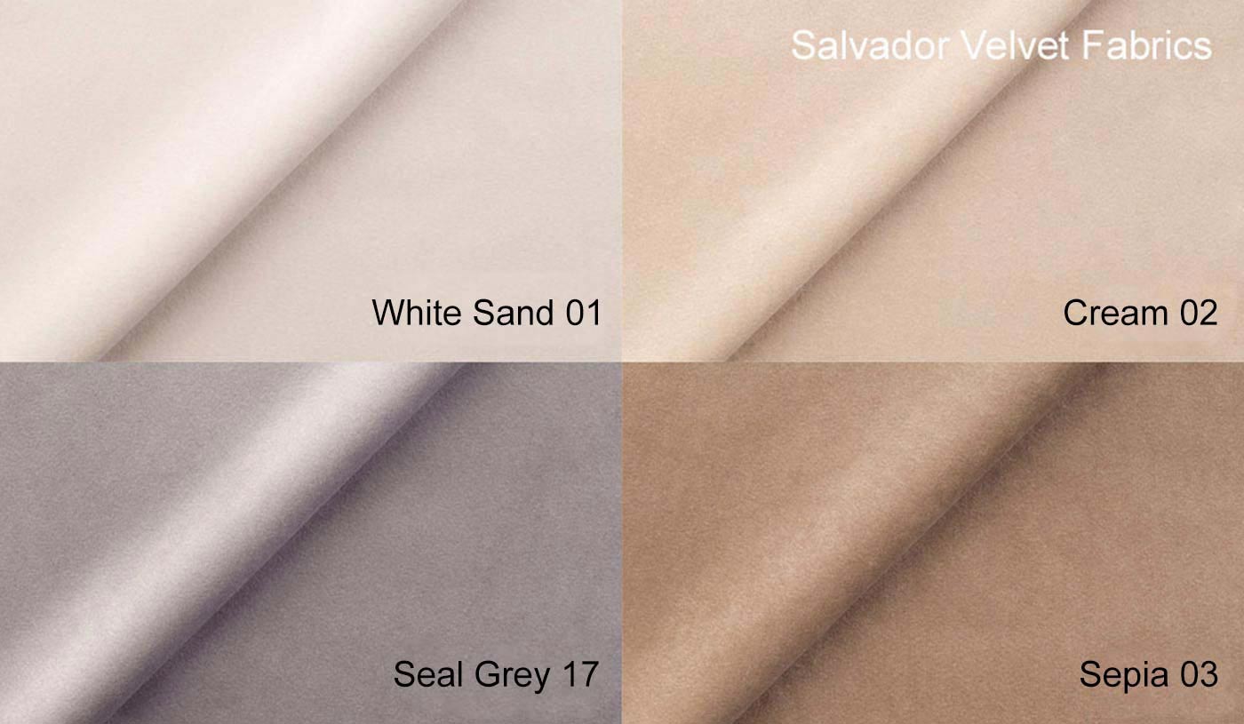 Salvador Velvet Fabric Colours - Swatch 1