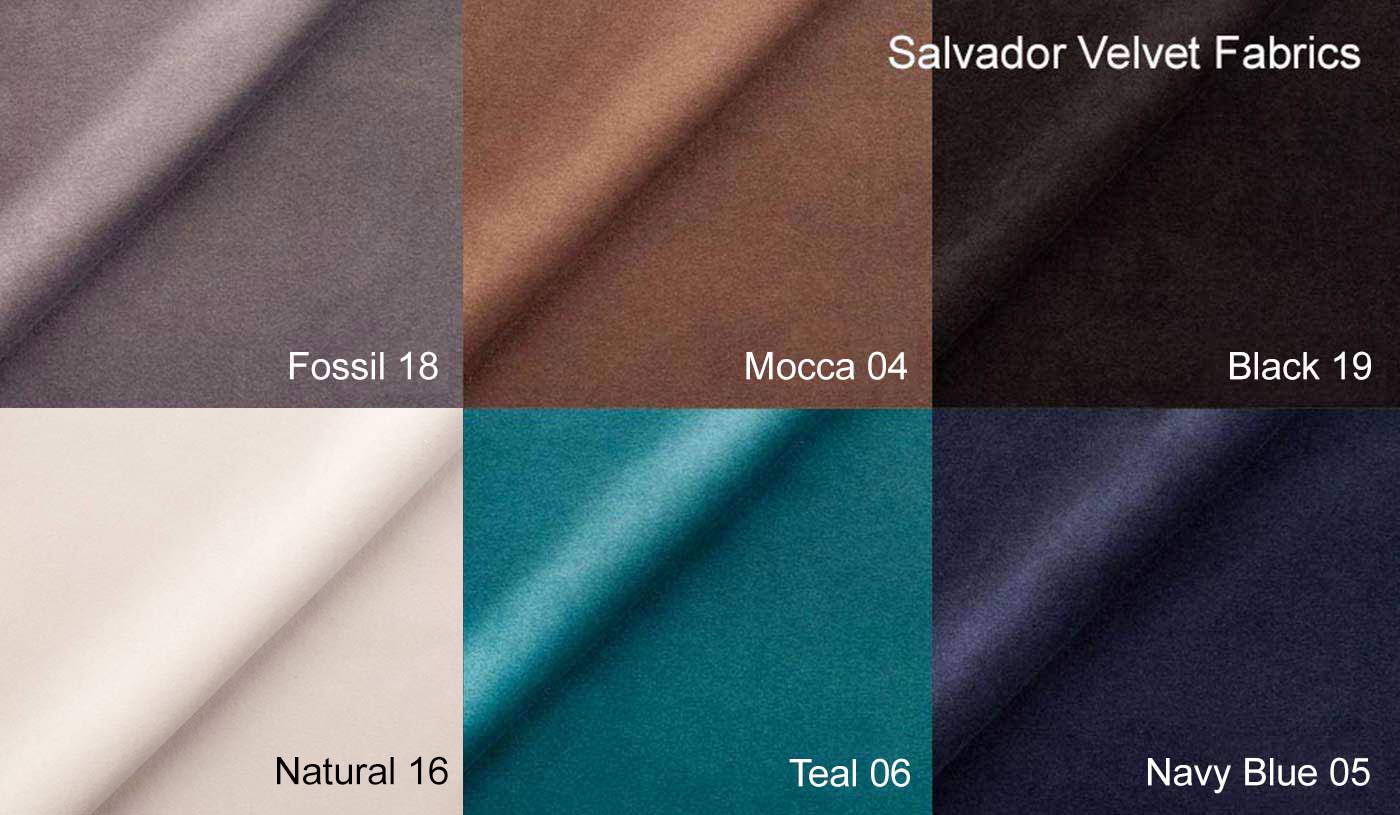 Salvador Velvet Fabric Colours - Swatch 2