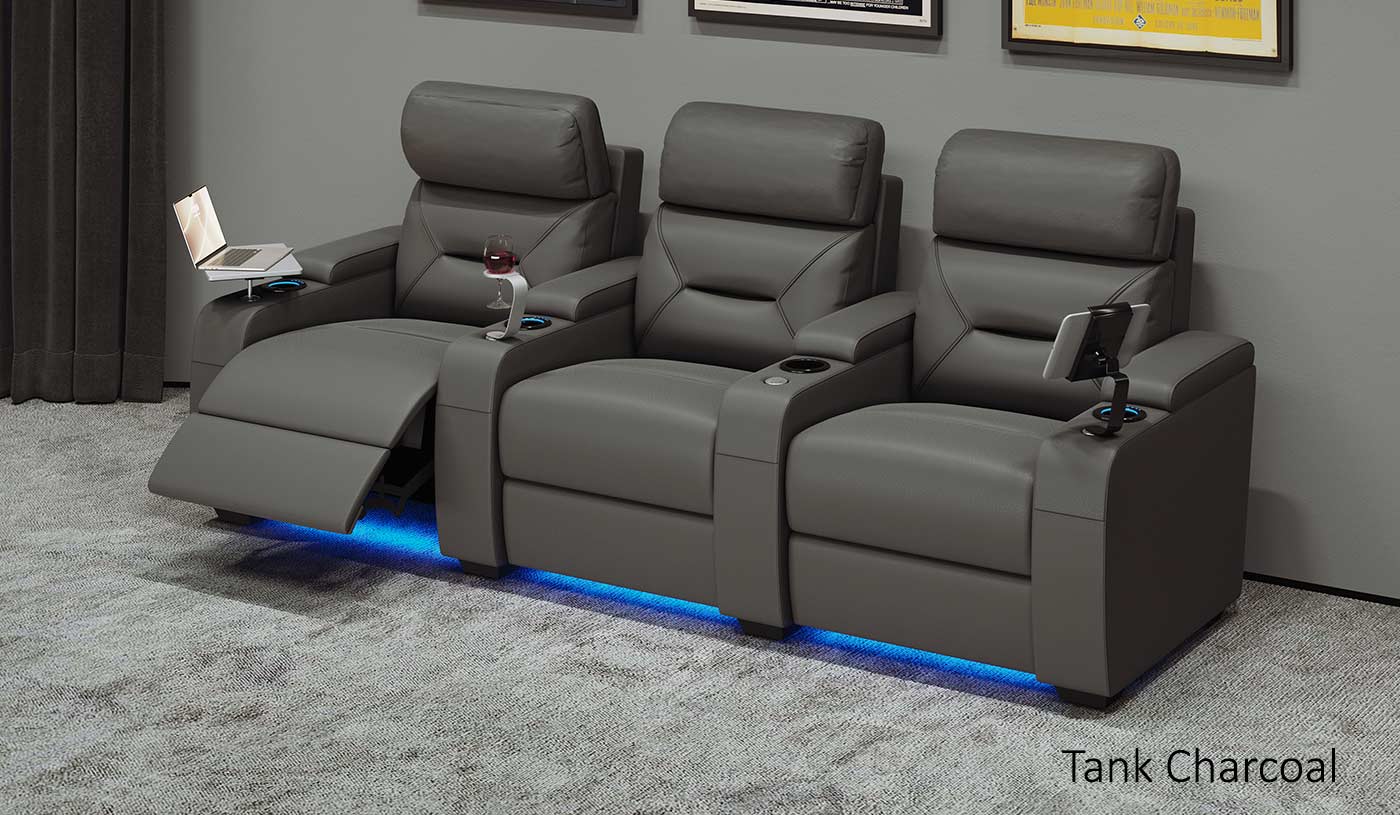 Universal Ultimate 3 Cinema Chairs - Dual Motor - Image 12