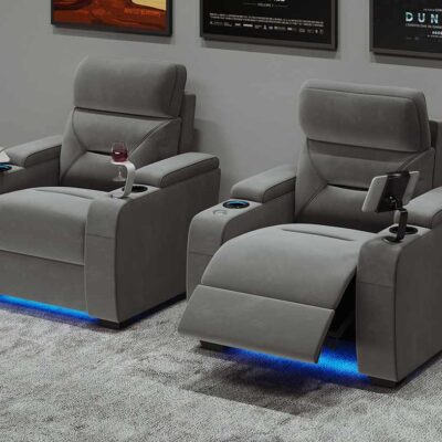 Universal Ultimate Fabric Cinema Chair – Dual Motor Electric Recliner for Home Cinema Rooms