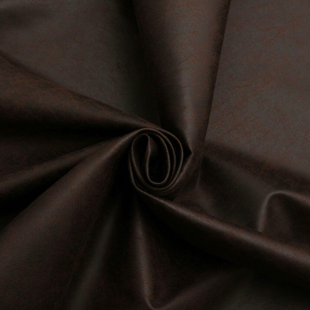 Tekden Wall Panel fabric swatch - Dakota Dark Brown leather finish