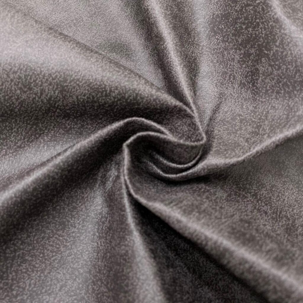 Tekden Wall Panel fabric swatch - Dakota Steel Grey leather finish