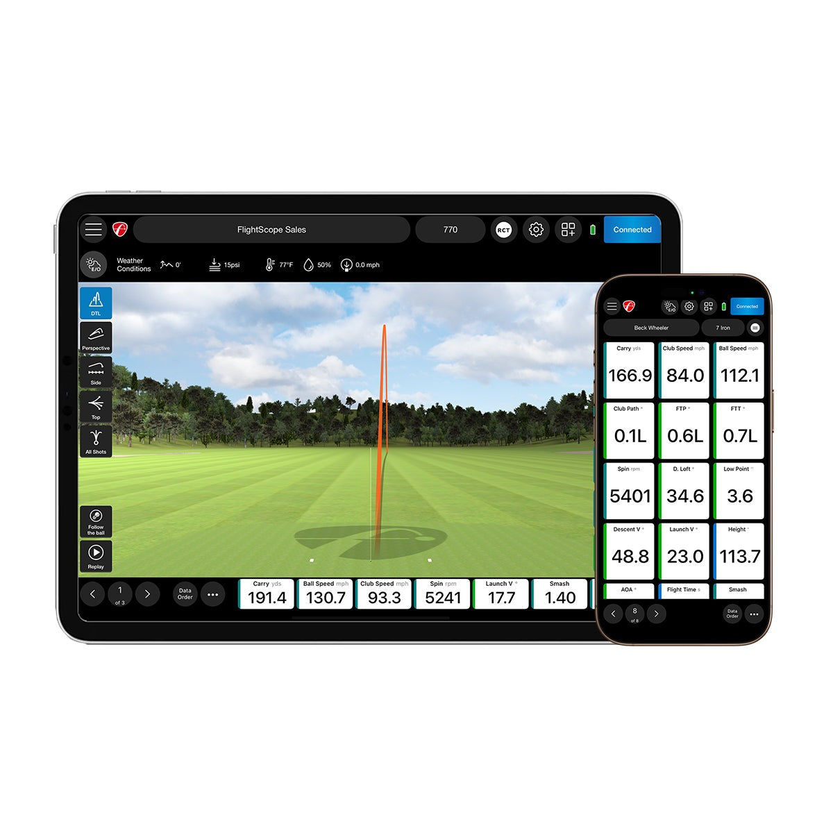 FlightScope Mevo Gen2 Pro Package + Face Impact Location Bundle - Image 2