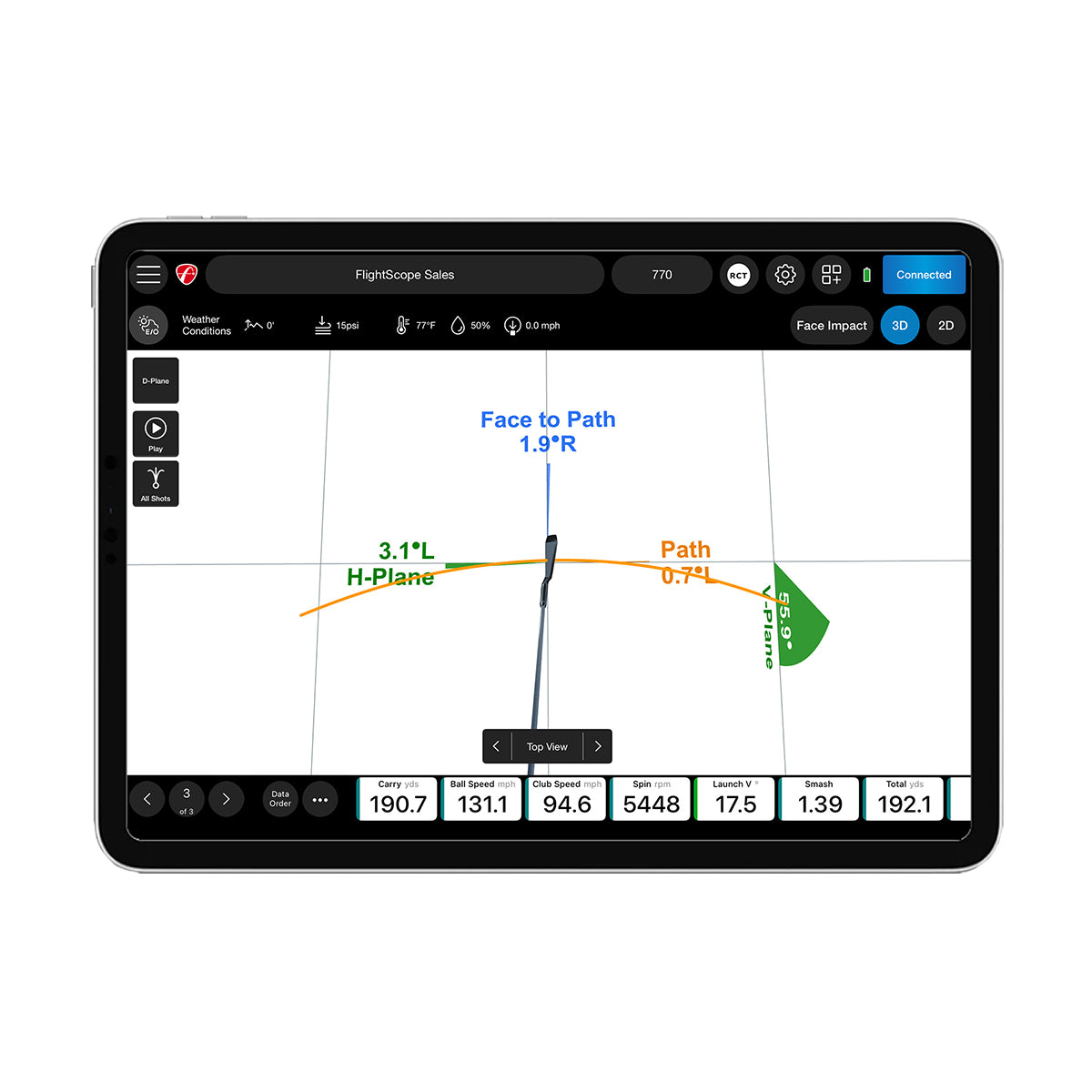 FlightScope Mevo Gen2 Pro Package + Face Impact Location Bundle - Image 6