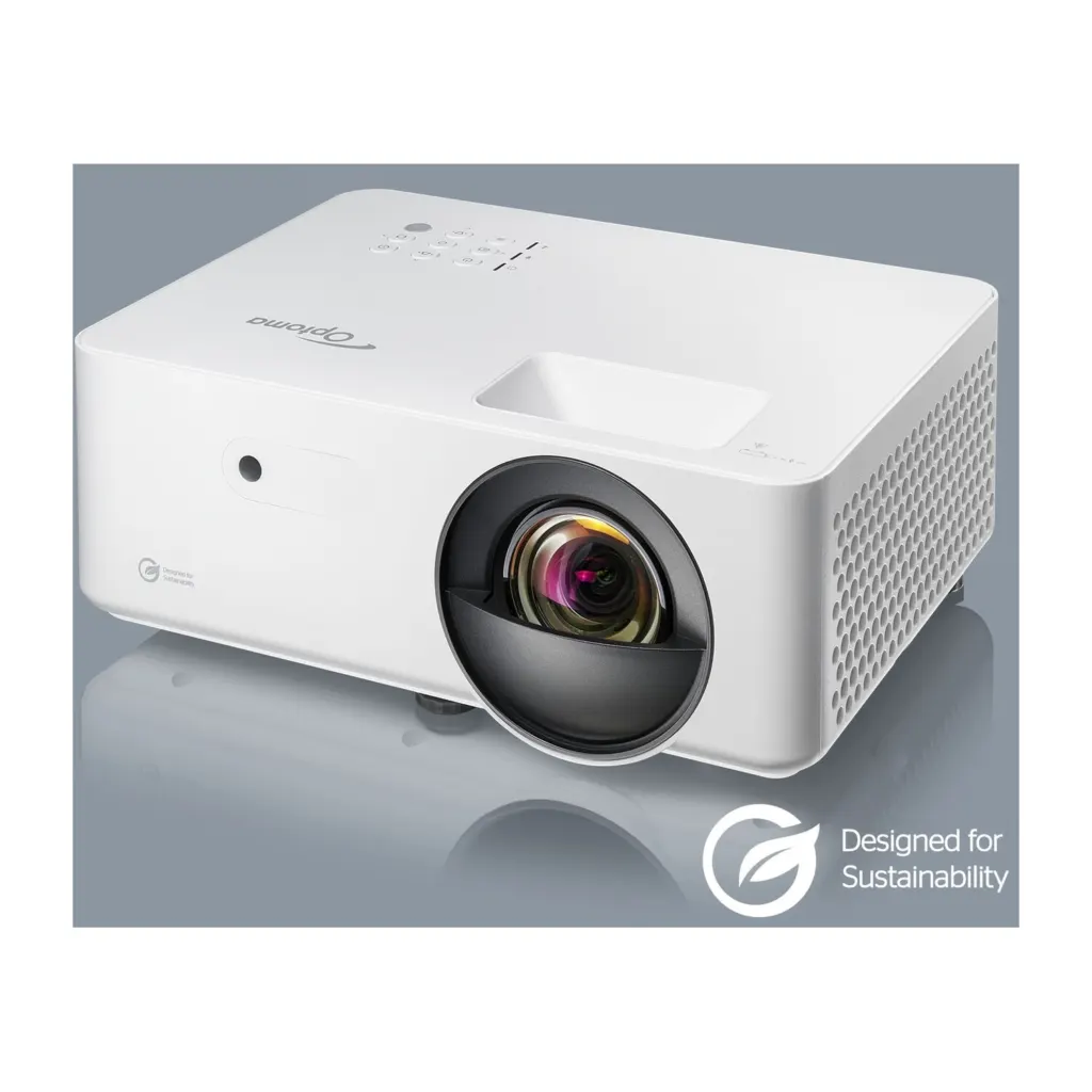 Optoma LW351ST budget short throw golf simulator projector - eco-friendly compact design