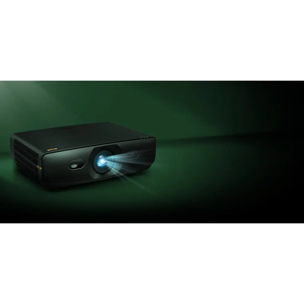 BenQ AK900ST projector with lens illuminated