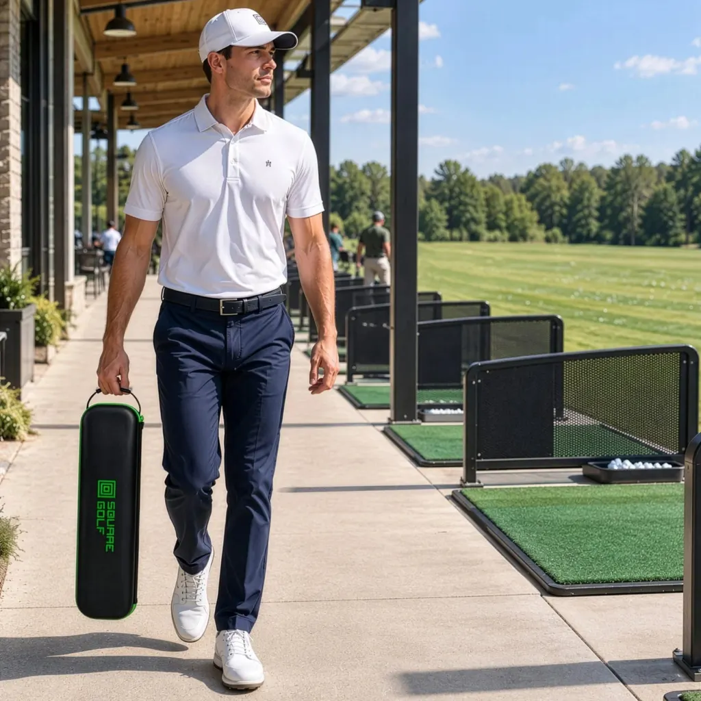 Square Golf OMNI carry case in use
